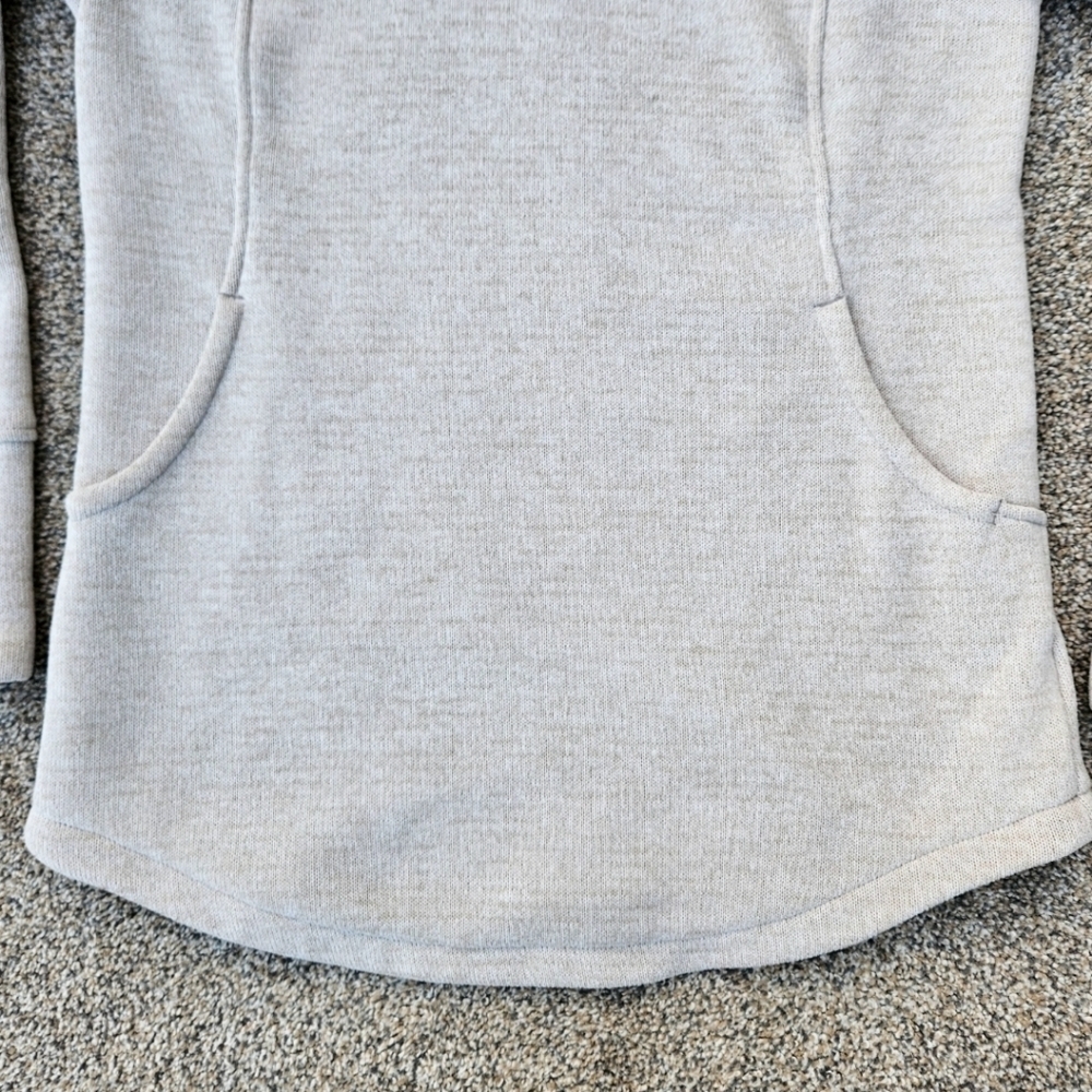 Prana Tri Thermal Threads Tunic Cream Pullover Sweater Sweatshirt Women's Size M - Picture 3 of 16